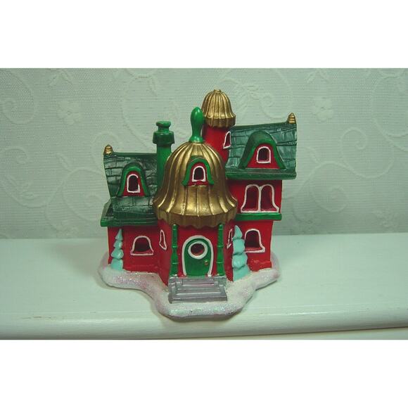 HALLMARK GLOW ROAD BELL COTTAGE HOUSE FIGURNE WITH FLICKERING LIGHT-2014-NO BOX - Picture 1 of 7